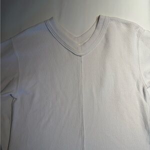 Aerie White Long Sleeve Sweater Tee